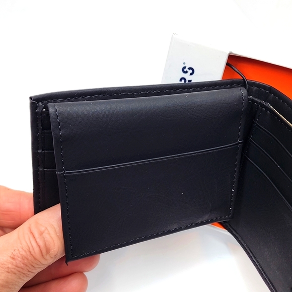 DOCKERS HANDCRAFTED MENS BLACK WALLET - Picture 7 of 10